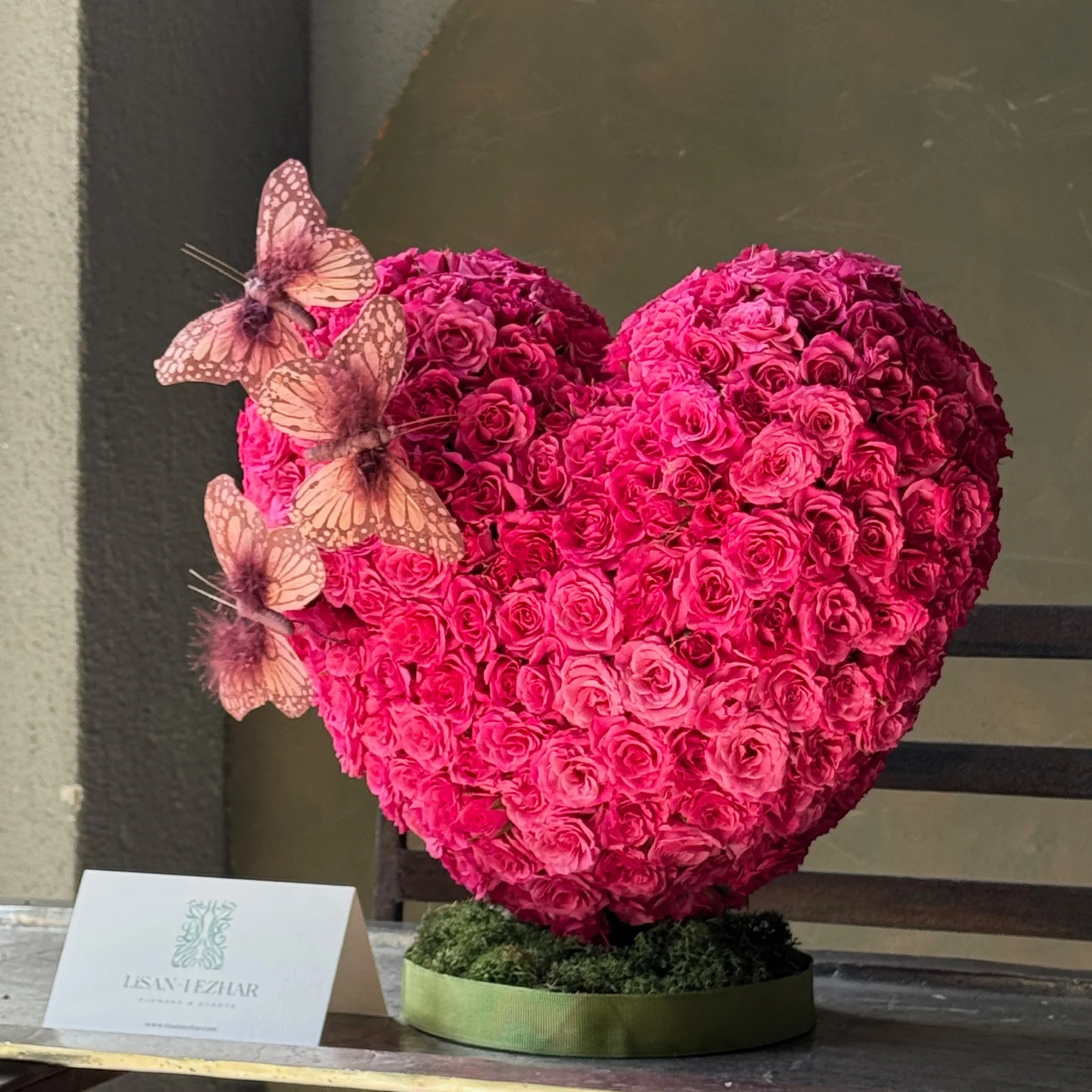 Coeur No:4 Fuchsia — Desire | Fuşya 3d Kalp Çiçek — ARANJMAN koleksiyonu No.16 — Lisan-ı Ezhar