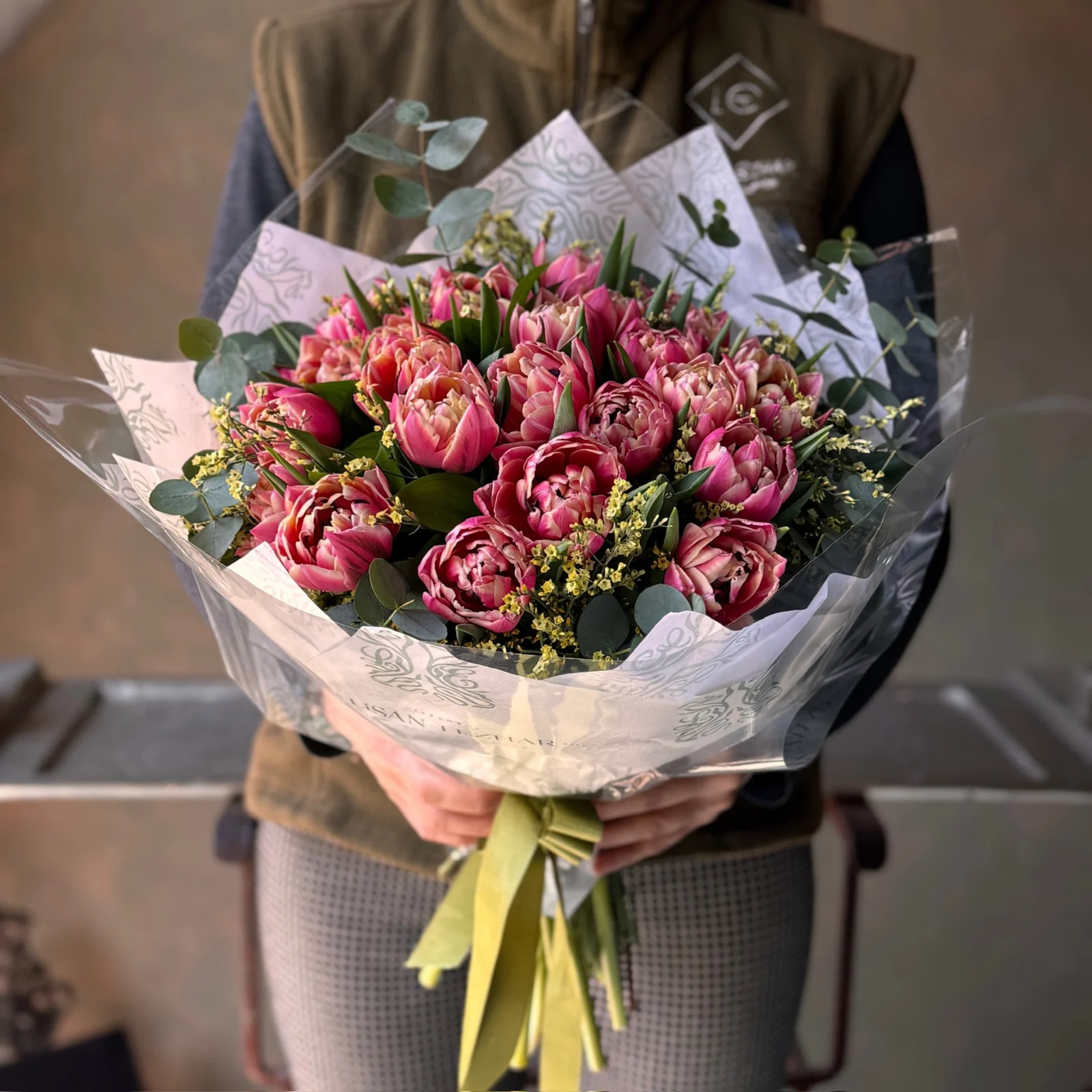 Pink Bloom No.2 | 25’li Pembe Lale Buketi - görsel 2
