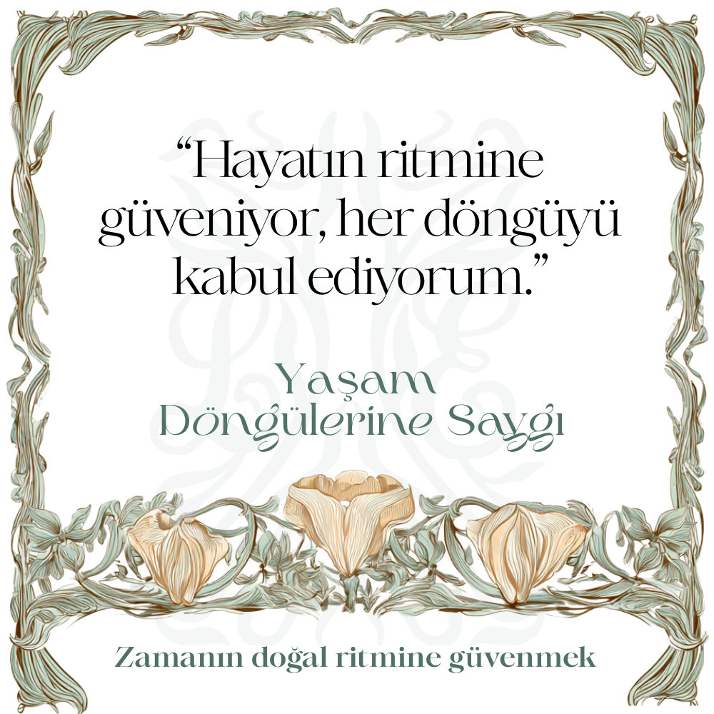 Yaşam Döngülerine Saygı — RITUALS koleksiyonu No.34 — Lisan-ı Ezhar
