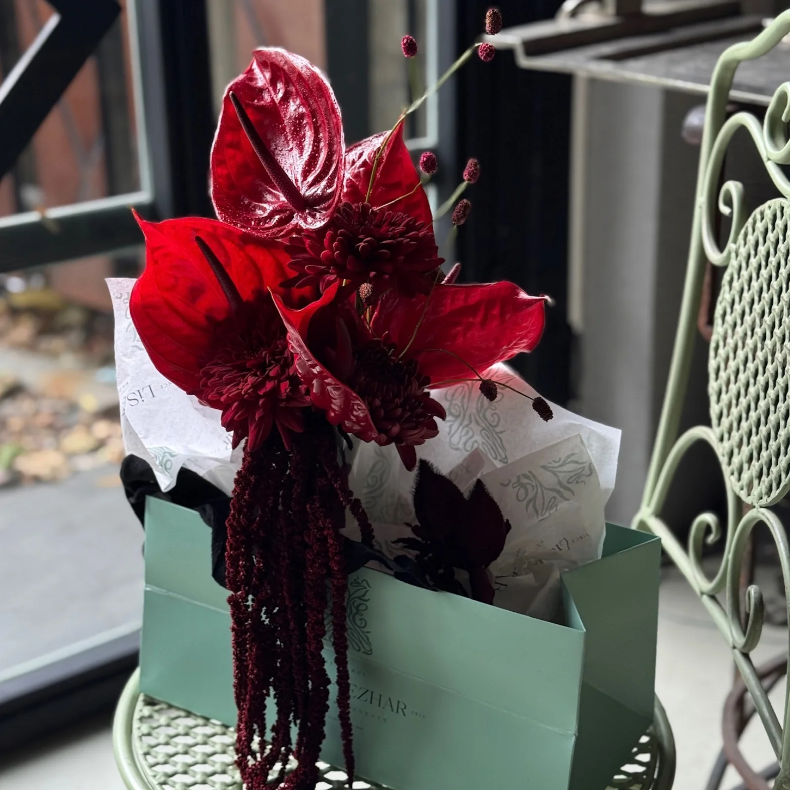 Bridal No.07 | Kırmızı Anthurium Gelin Buketi - görsel 3